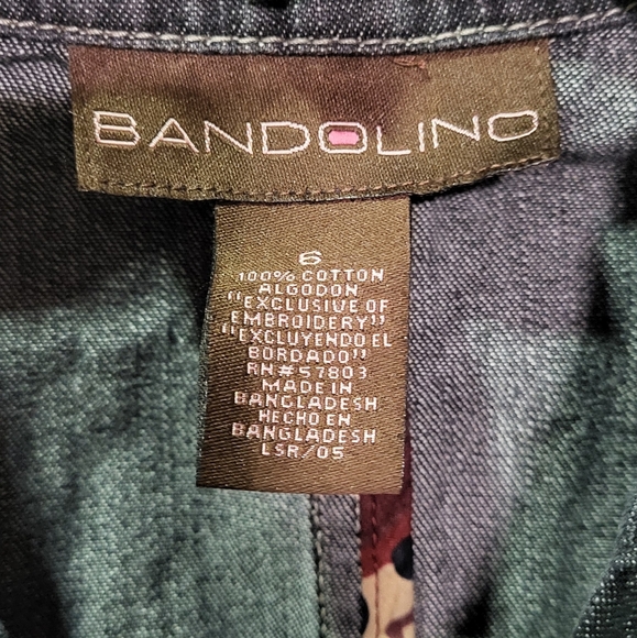 Bandolino Women's Black Vintage Embroidered Zip-Up Jean Jacket Size 6 (Small) - Picture 3 of 11